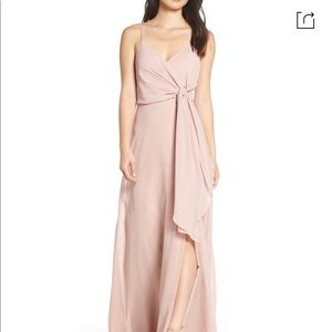 Jenny Yoo Amara Chiffon Overlay Bridesmaid Dress